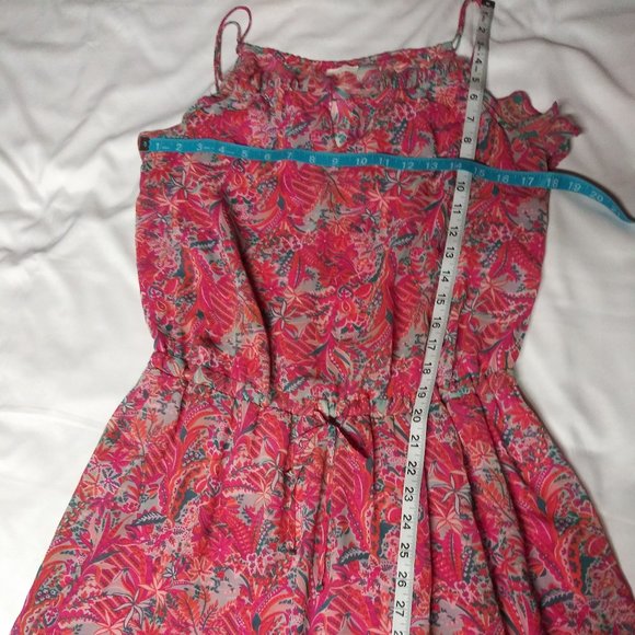Casual Floral Printed, Lightweight Fabric Dress - Picture 6 of 6